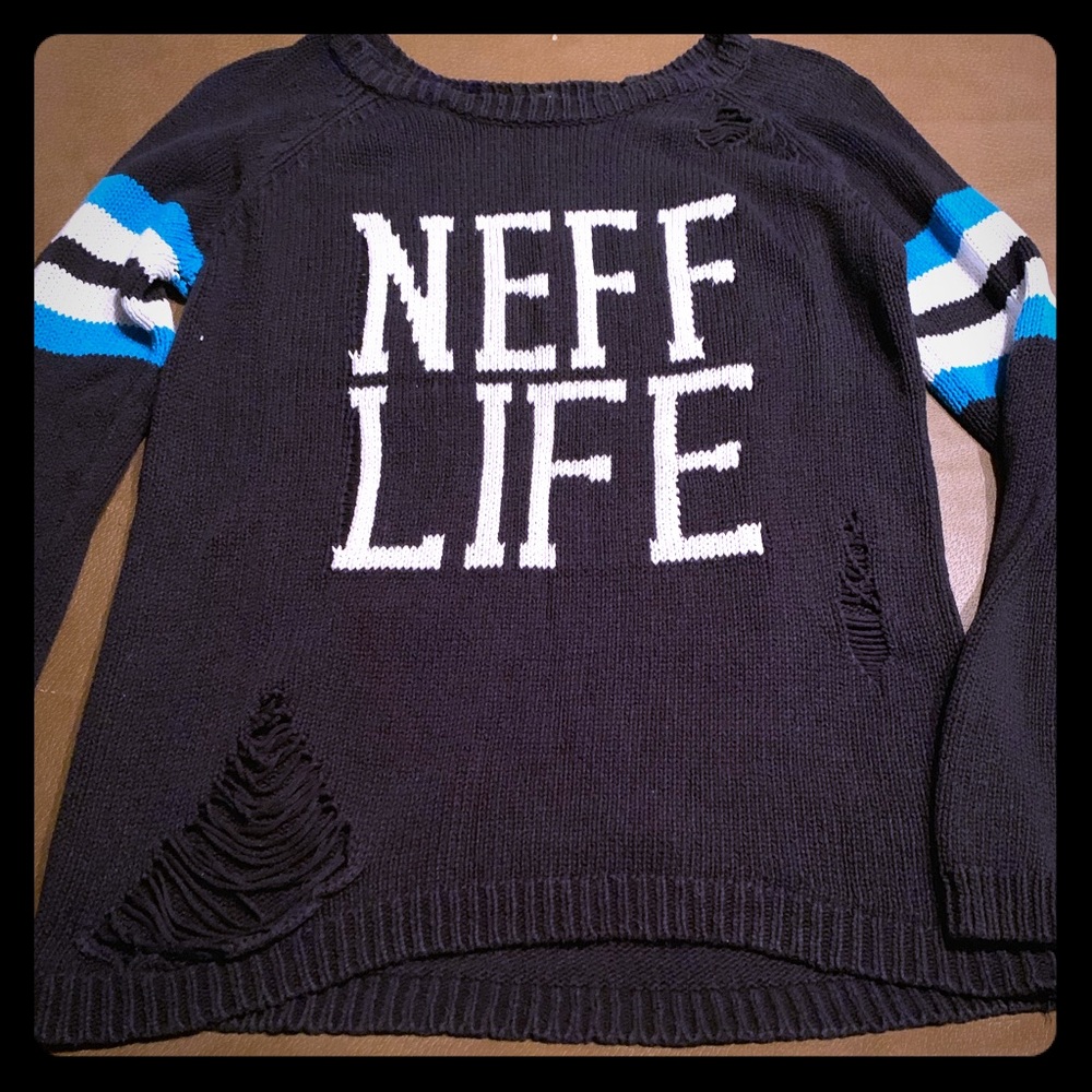 Neff grunge style long sweater